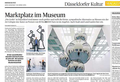 die grosse 2015 kunstausstellung Kunspalast rheinische Post presse news